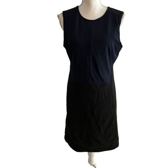 KaufmanFranco Colorblock Sheath Dress Exposed Zipper Back Size 12 - Picture 6 of 8